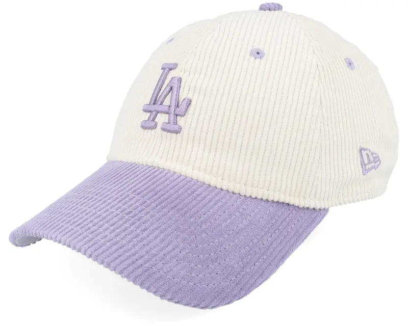 New Era Los Angeles Dodgers Womens Block Corduroy 9TWENTY Light Terracotta/Lilac Dad Cap online