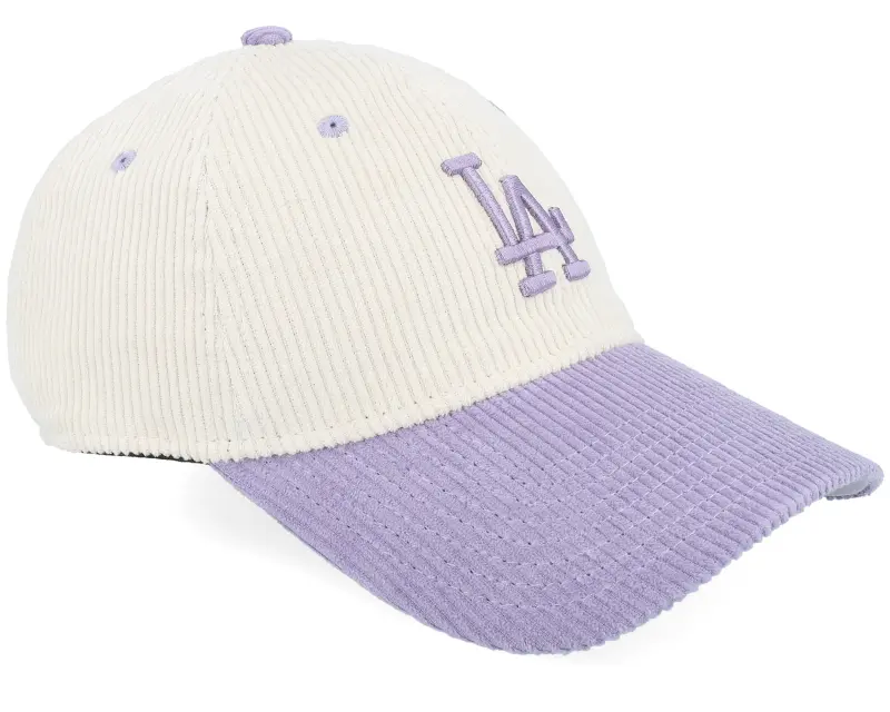 New Era Los Angeles Dodgers Womens Block Corduroy 9TWENTY Light Terracotta/Lilac Dad Cap online