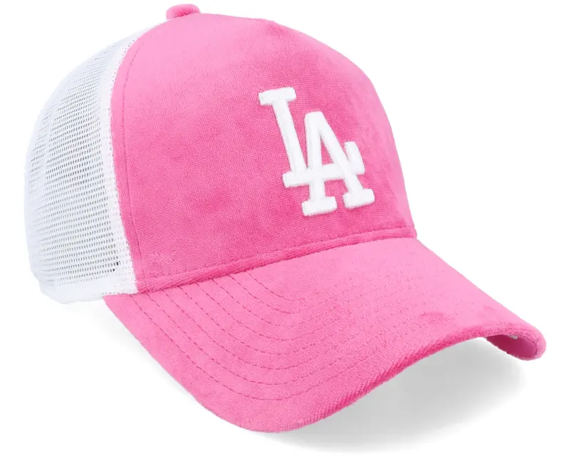 New Era Los Angeles Dodgers Womens Velour Pink/White Trucker online
