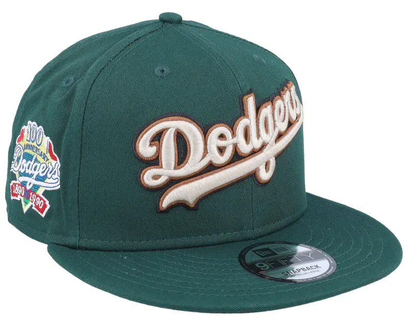 New Era Los Angeles Dodgers Wordmark Patch 9FIFTY Dark Green Snapback online