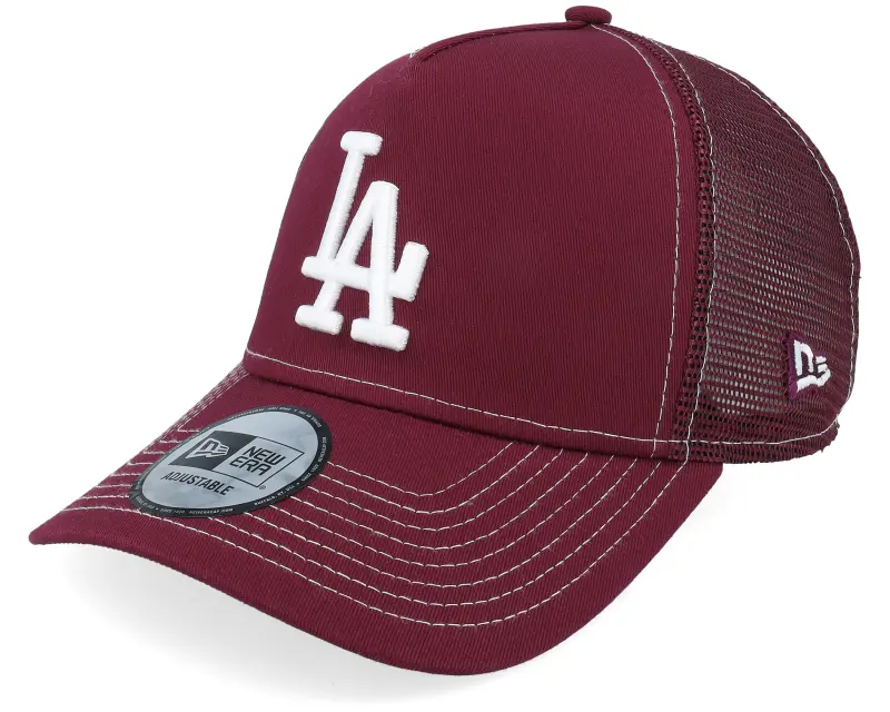 New Era Los Angeles Dodgers World Series Maroon A-Frame Trucker online