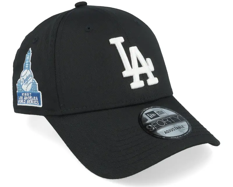 New Era Los Angeles Dodgers World Series Patch 9FORTY Black Adjustable online