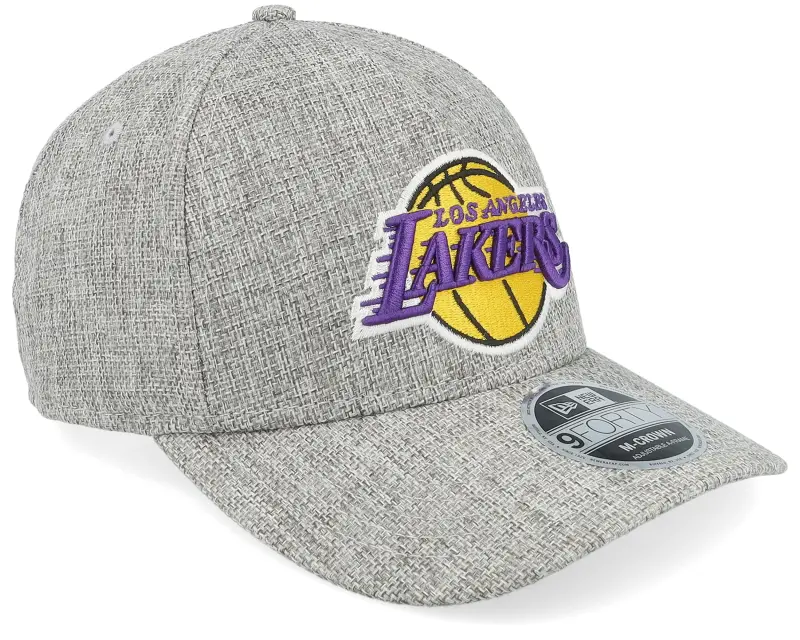 New Era Los Angeles Lakers 9FORTY M-Crown Cotton Weave Gray A-Frame Adjustable online