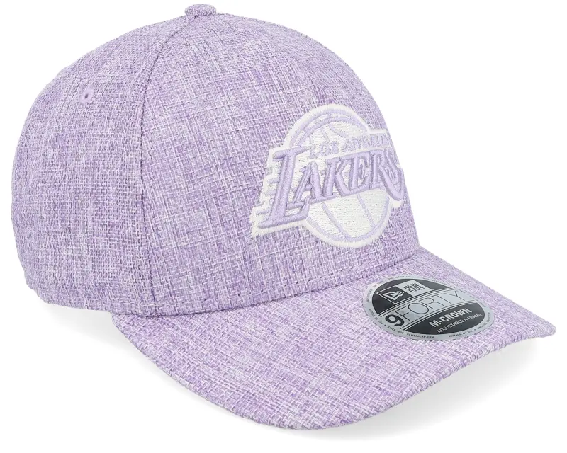 New Era Los Angeles Lakers 9FORTY M-crown Cotton Weave Meta Mauve A-frame Adjustable online