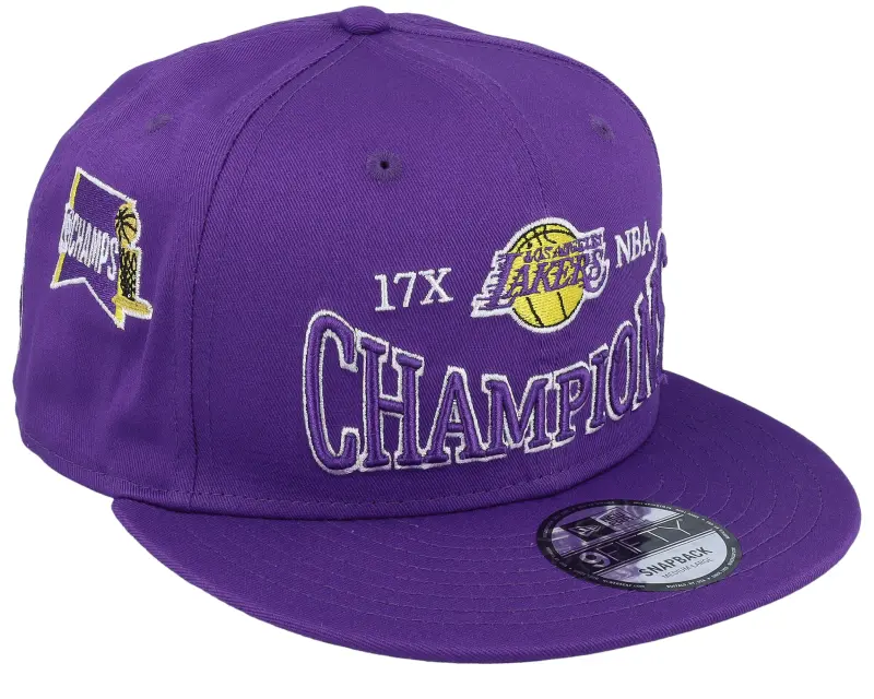New Era Los Angeles Lakers Champions Patch 9FIFTY True Purple Snapback online