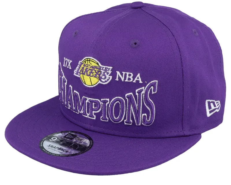 New Era Los Angeles Lakers Champions Patch 9FIFTY True Purple Snapback online