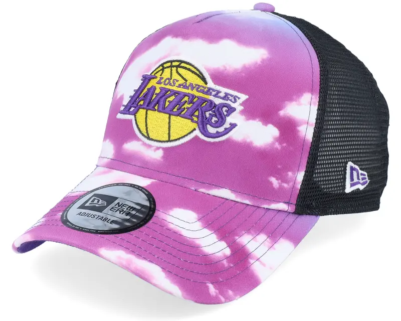 New Era Los Angeles Lakers Cloud All Over Print Purple/White/Black Trucker online