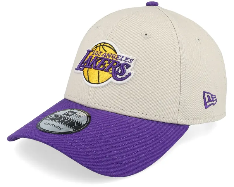 New Era Los Angeles Lakers Colour Block 9FORTY Stone/Purple Adjustable online