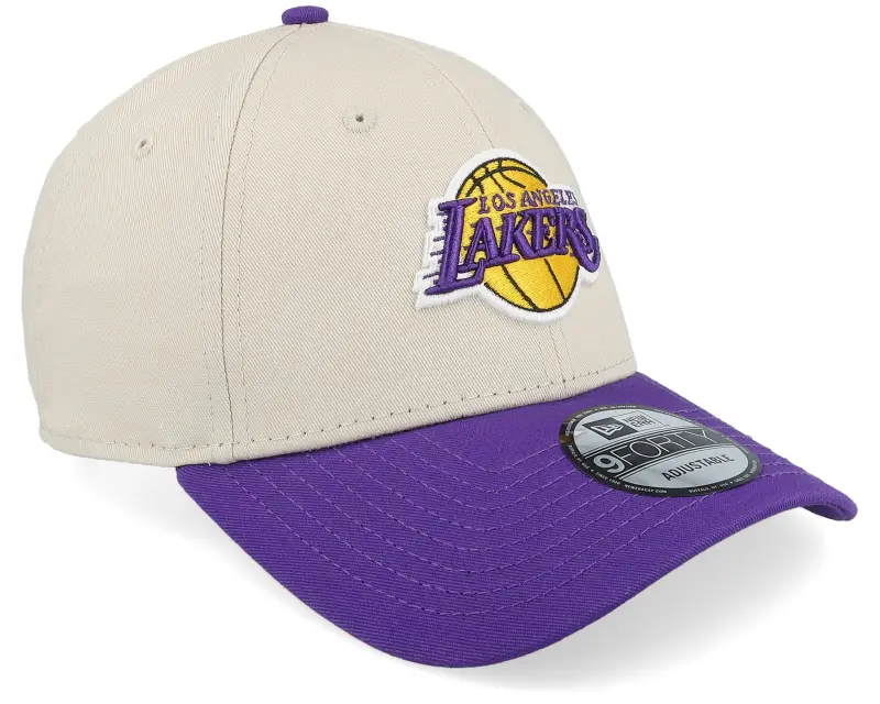 New Era Los Angeles Lakers Colour Block 9FORTY Stone/Purple Adjustable online