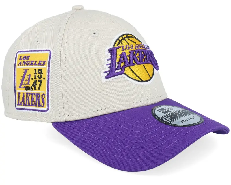New Era Los Angeles Lakers Contrast Patch 9FORTY Stone/Purple Adjustable online