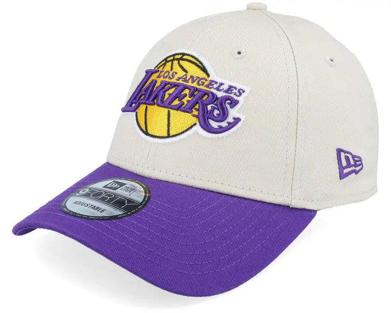New Era Los Angeles Lakers Contrast Patch 9FORTY Stone/Purple Adjustable online
