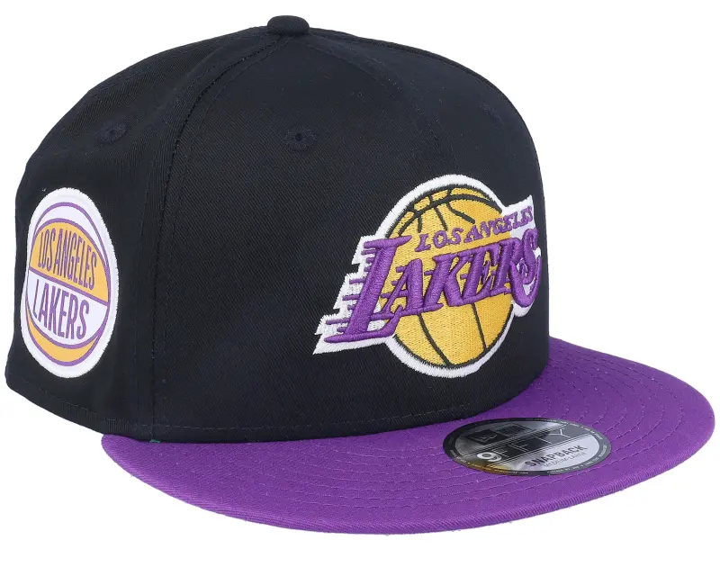 New Era Los Angeles Lakers Contrst Side Patch 9FIFTY Black/Purple Snapback online