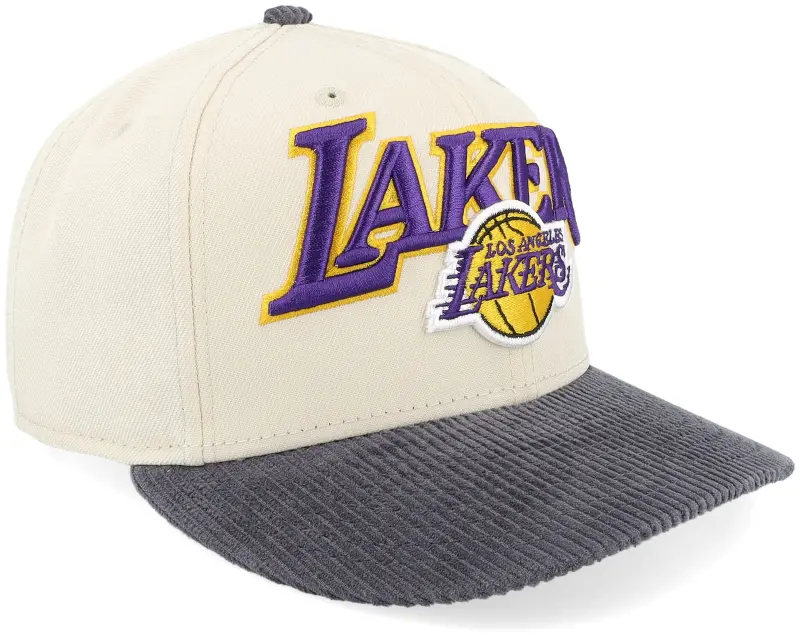 New Era Los Angeles Lakers Corduroy Visor 9FIFTY Pc Light Terracotta/Grey Adjustable online