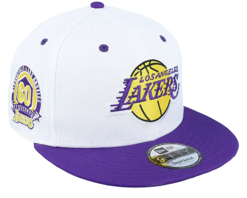New Era Los Angeles Lakers Crown Patch 9FIFTY White/True Purple Snapback online
