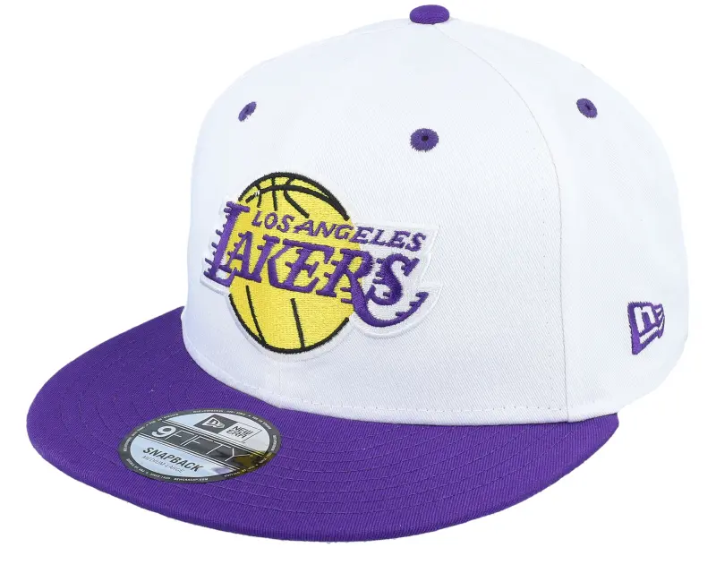 New Era Los Angeles Lakers Crown Patch 9FIFTY White/True Purple Snapback online