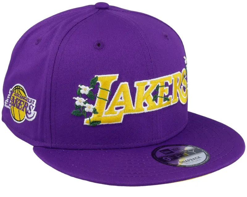 New Era Los Angeles Lakers Flower Wordmark 9FIFTY Purple Snapback online