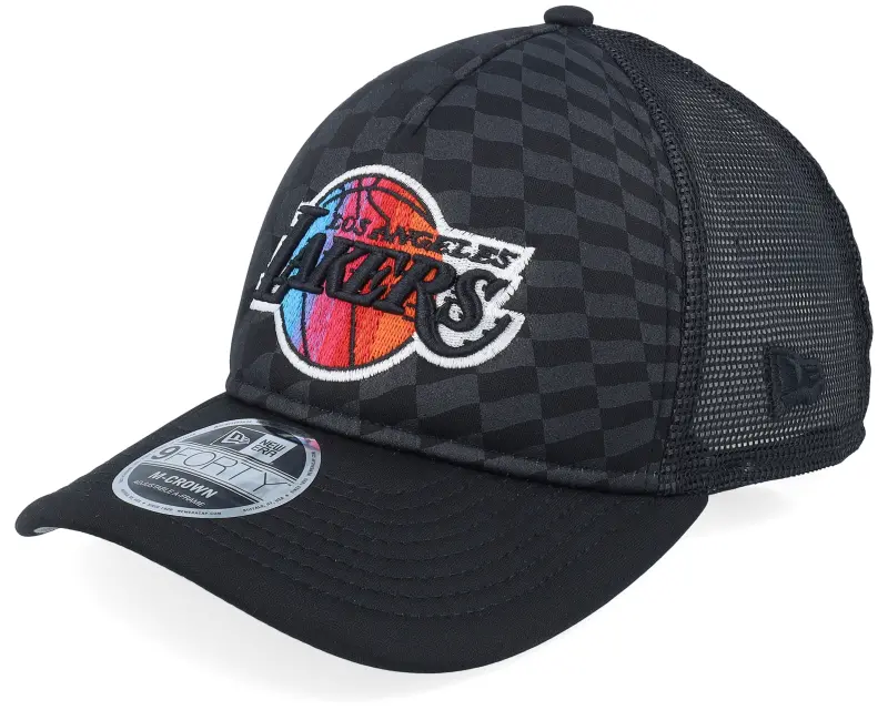 New Era Los Angeles Lakers Gradient Raceway Black Trucker online