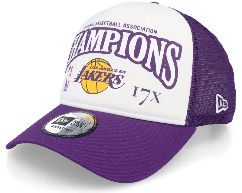 New Era Los Angeles Lakers League Champions White/Purple Trucker online