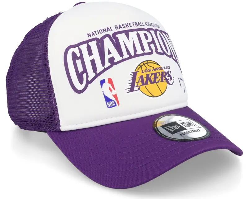 New Era Los Angeles Lakers League Champions White/Purple Trucker online