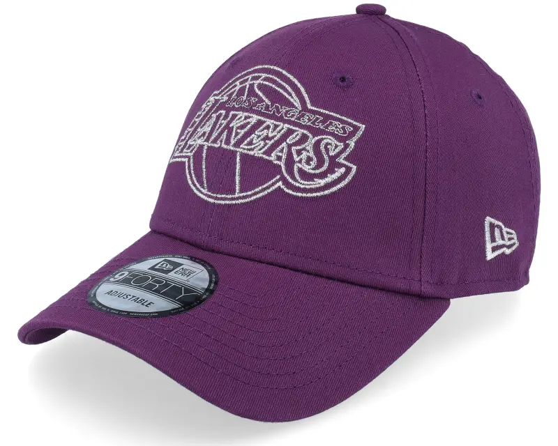 New Era Los Angeles Lakers Metallic Outline 9FORTY Purple Adjustable online