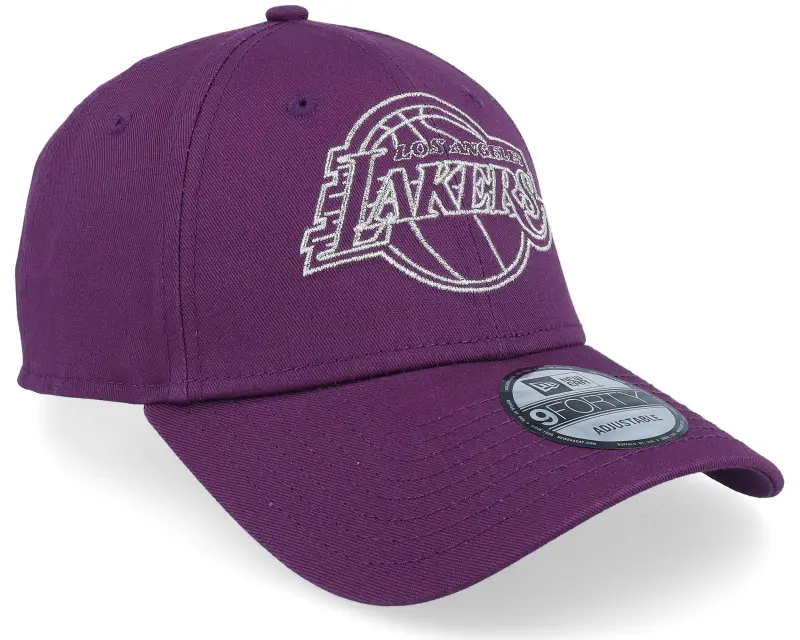 New Era Los Angeles Lakers Metallic Outline 9FORTY Purple Adjustable online