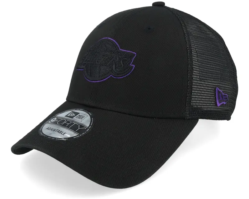 New Era Los Angeles Lakers NBA 9FORTY Black Trucker online