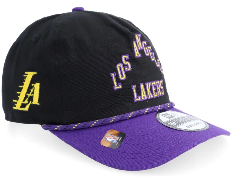 New Era Los Angeles Lakers NBA 9TWENTY Black/Purple A-frame Adjustable online