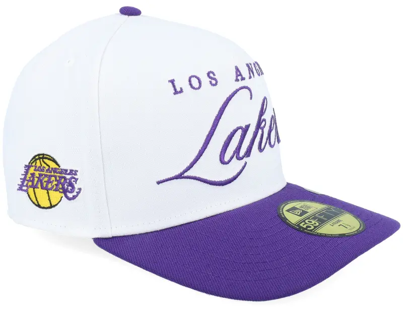 New Era Los Angeles Lakers NBA Draft 59FIFTY White/Purple A-Frame Fitted online