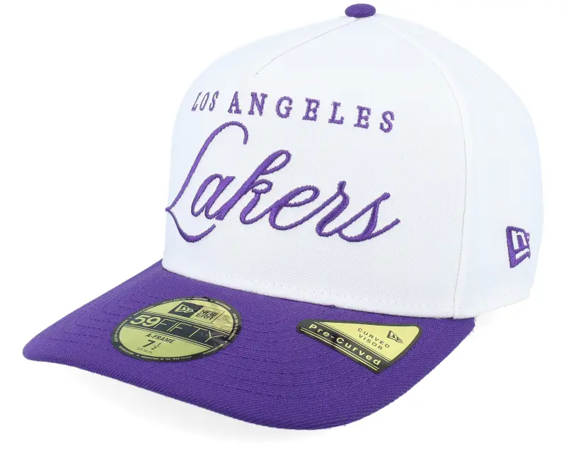 New Era Los Angeles Lakers NBA Draft 59FIFTY White/Purple A-Frame Fitted online