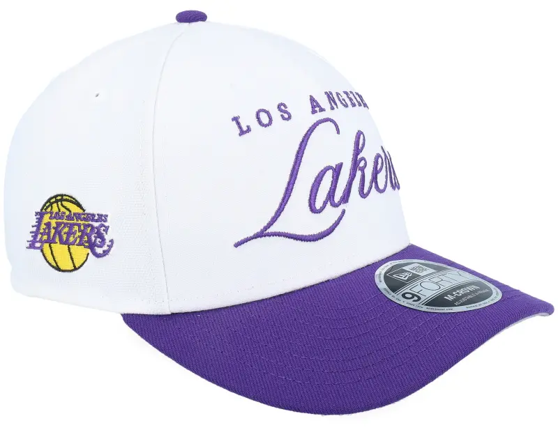 New Era Los Angeles Lakers NBA Draft 9FORTY M-Crown White/Purple A-Frame Adjustable online