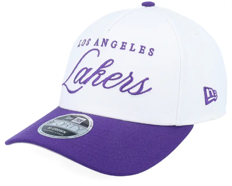 New Era Los Angeles Lakers NBA Draft 9FORTY M-Crown White/Purple A-Frame Adjustable online