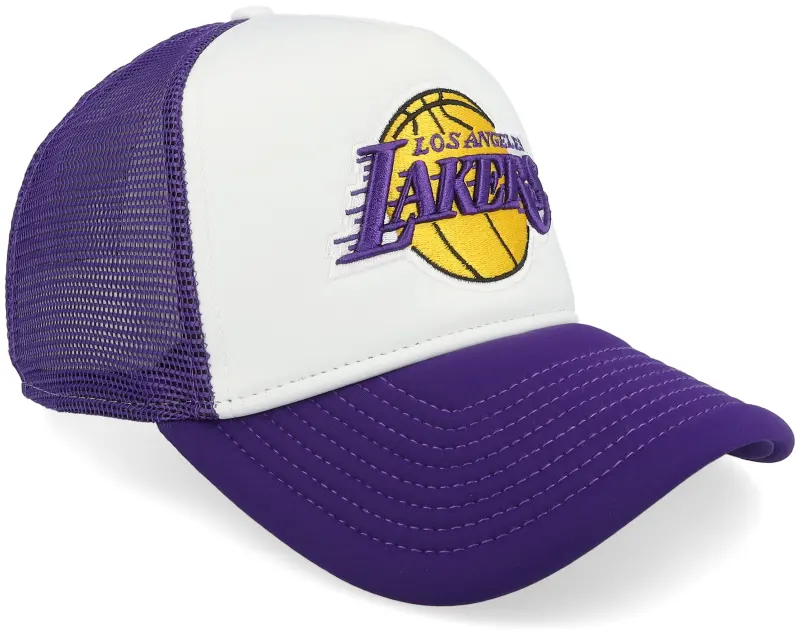 New Era Los Angeles Lakers NBA Flower White/Purple A-frame Trucker online