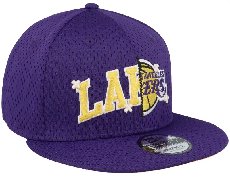 New Era Los Angeles Lakers NBA Half Stitch 9FIFTY Purple Snapback online