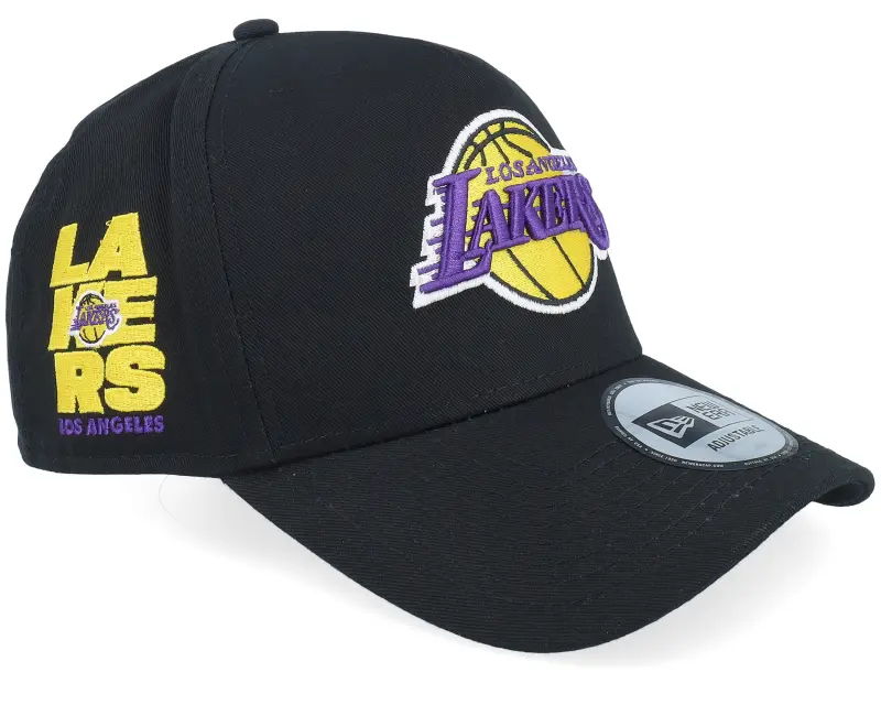 New Era Los Angeles Lakers NBA Patch Black A-frame Adjustable online