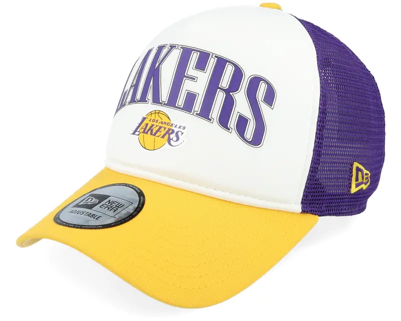 New Era Los Angeles Lakers NBA Retro 0white/Purple/Yellow Trucker online