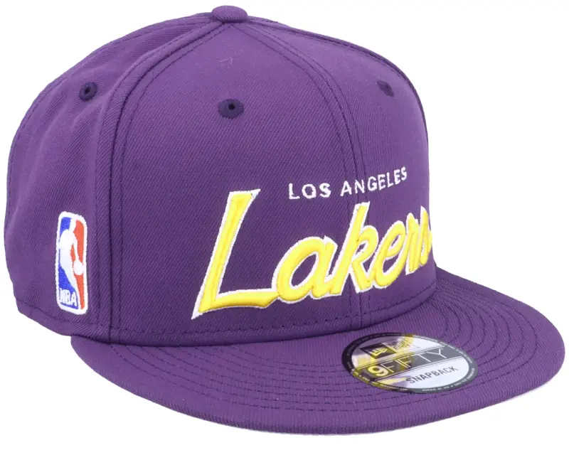 New Era Los Angeles Lakers NBA Script Up 9FIFTY Purple Snapback online