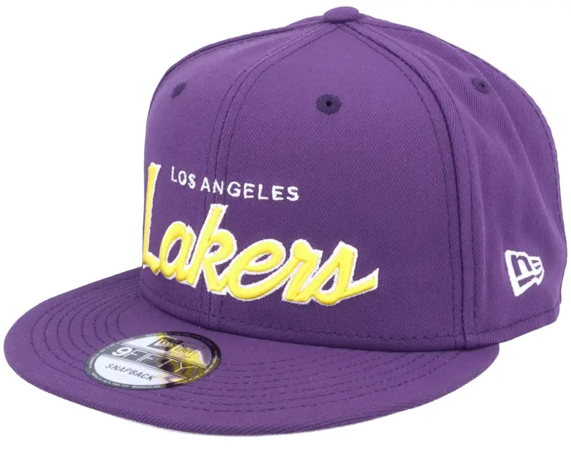 New Era Los Angeles Lakers NBA Script Up 9FIFTY Purple Snapback online