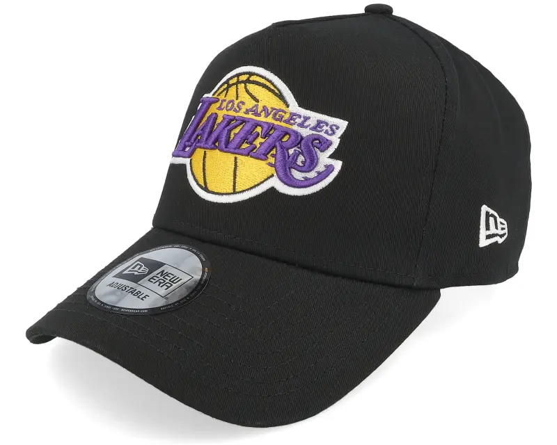 New Era Los Angeles Lakers Patch Black A-frame Adjustable online