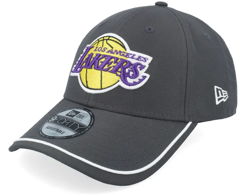 New Era Los Angeles Lakers Piping 9FORTY Charcoal Adjustable online