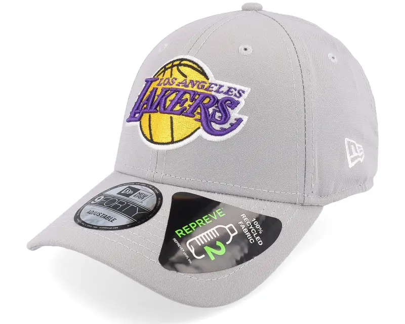 New Era Los Angeles Lakers Repreve 9FORTY Gray Adjustable online