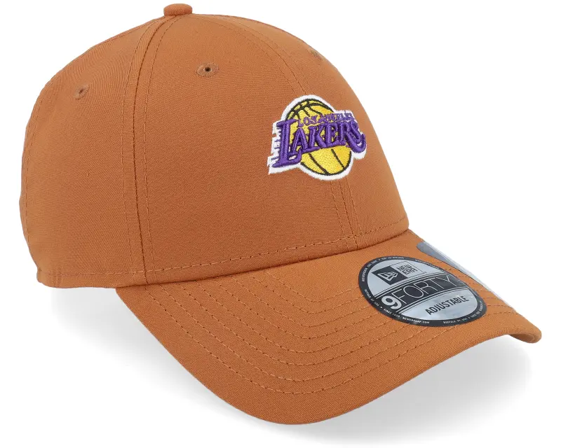 New Era Los Angeles Lakers Repreve Mini Logo 9FORTY Tan Adjustable online