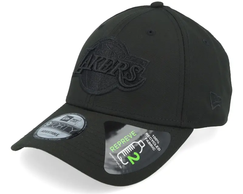 New Era Los Angeles Lakers Repreve Outline 9FORTY Black/Black Adjustable online