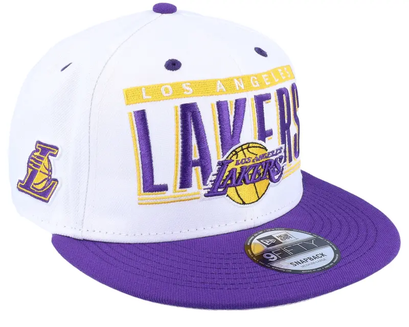 New Era Los Angeles Lakers Retro Title 9FIFTY White/Purple Snapback online