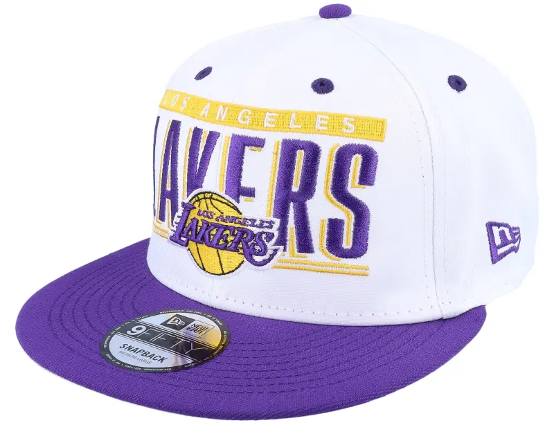 New Era Los Angeles Lakers Retro Title 9FIFTY White/Purple Snapback online