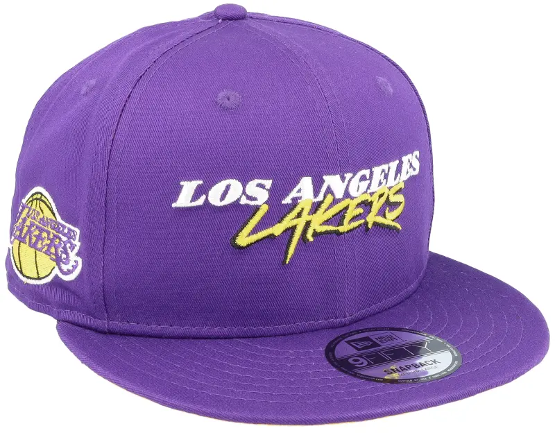 New Era Los Angeles Lakers Script Team 9FIFTY Purple Snapback online