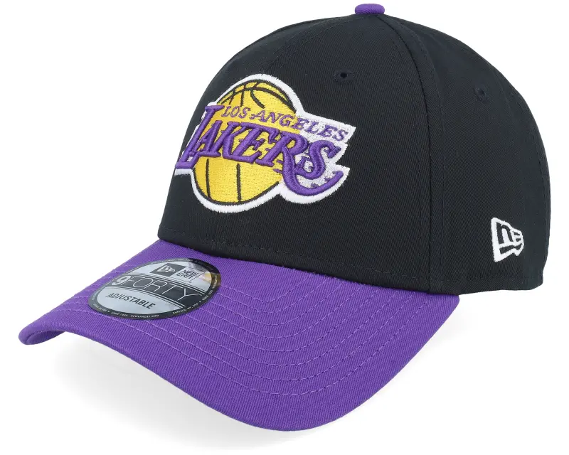 New Era Los Angeles Lakers Side Patch 9FORTY Black/Purple Adjustable online