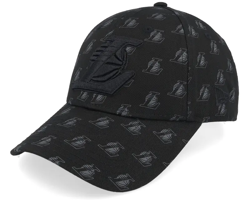 New Era Los Angeles Lakers Team Monogram 9FORTY Black Adjustable online