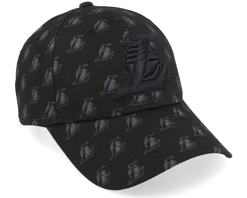 New Era Los Angeles Lakers Team Monogram 9FORTY Black Adjustable online