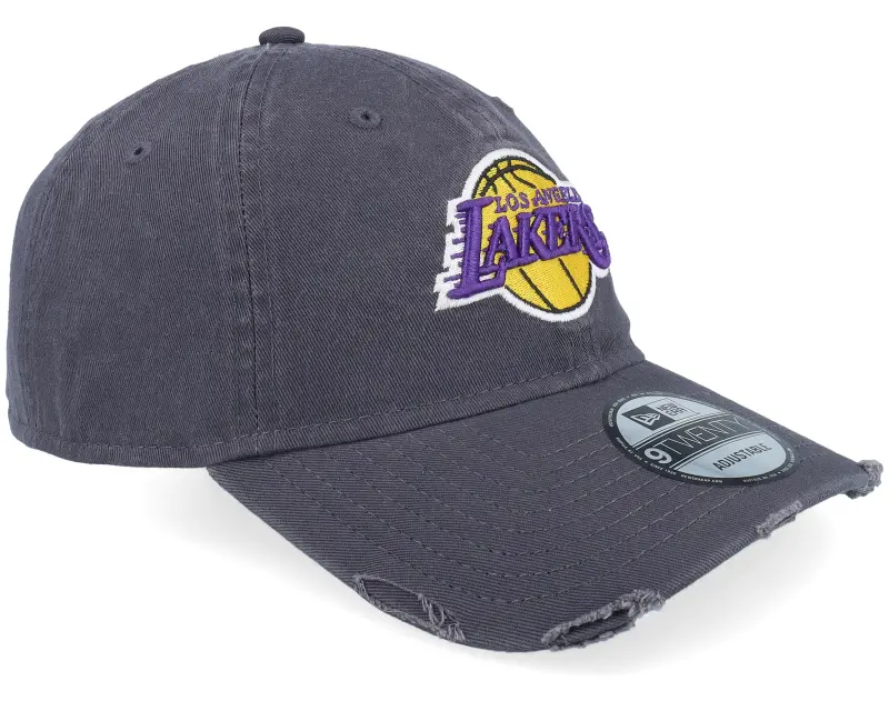 New Era Los Angeles Lakers Wash Distress 9TWENTY Navy Dad Cap online