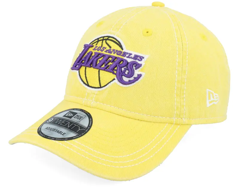 New Era Los Angeles Lakers Washed Contrast 9TWENTY Yellow Dad Cap online